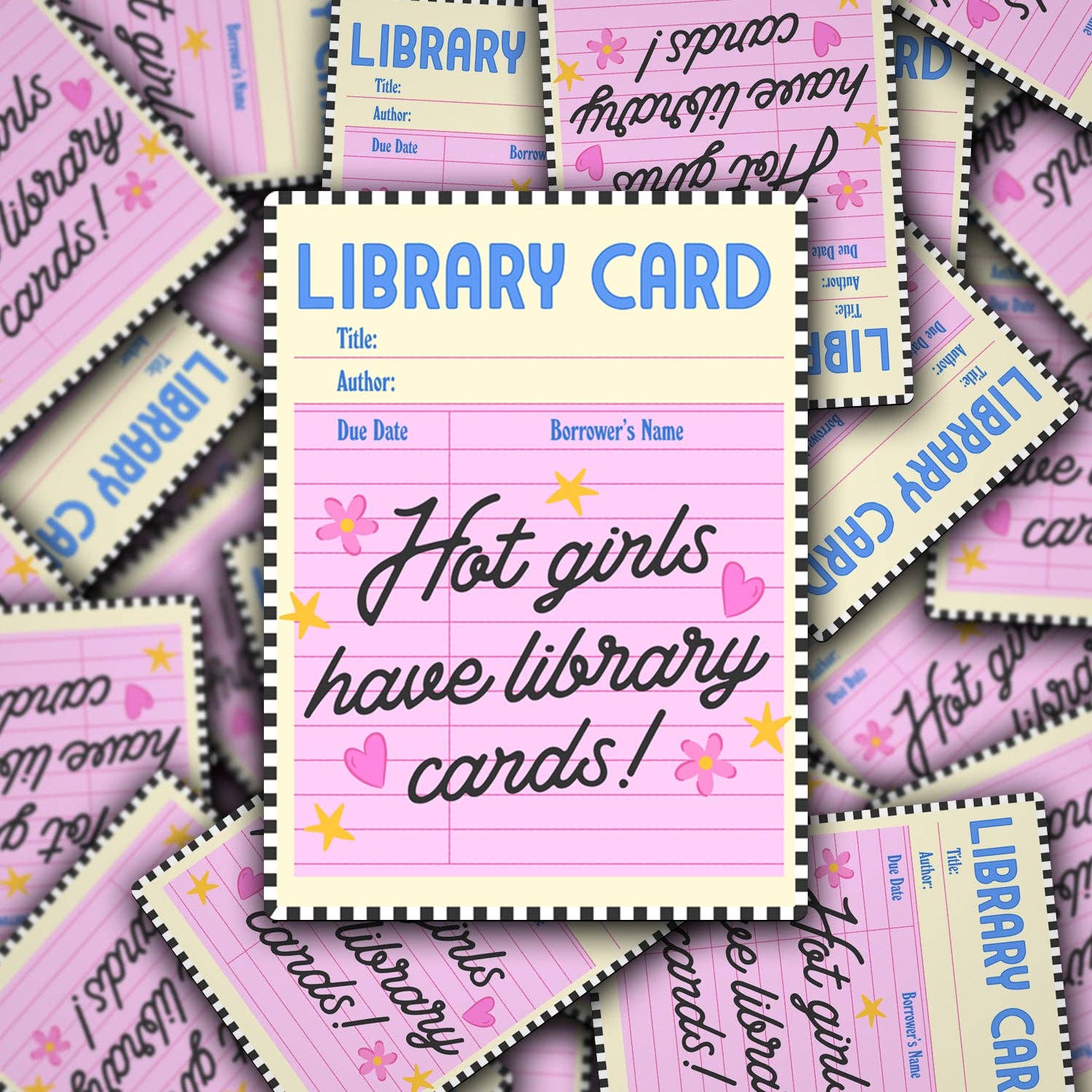 Vinyl Decal Hot Girls Have Library Cards