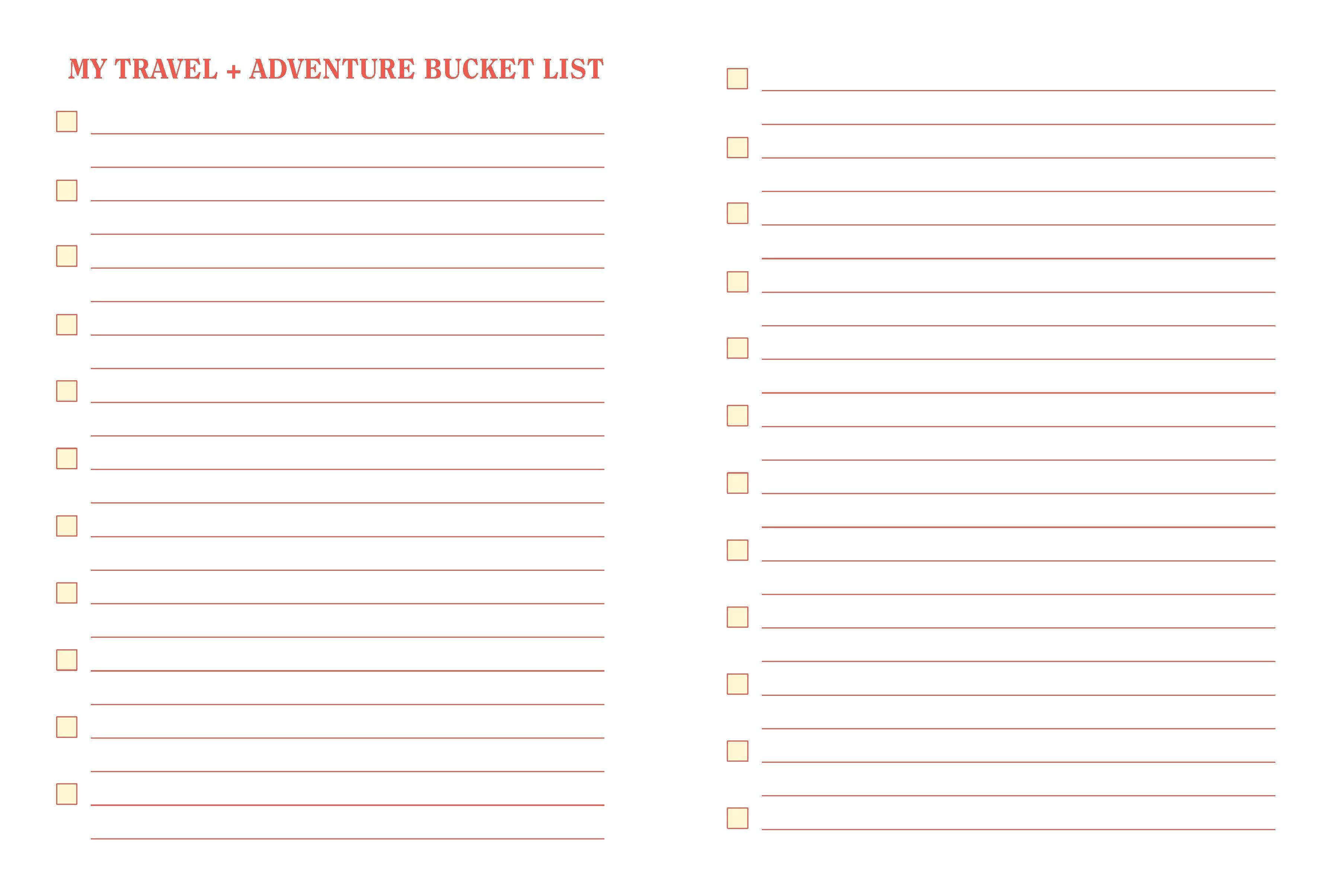 The Bucket List Journal: Plan a Lifetime of Adventures and Memories: Plan a Lifetime of Adventures and Memories