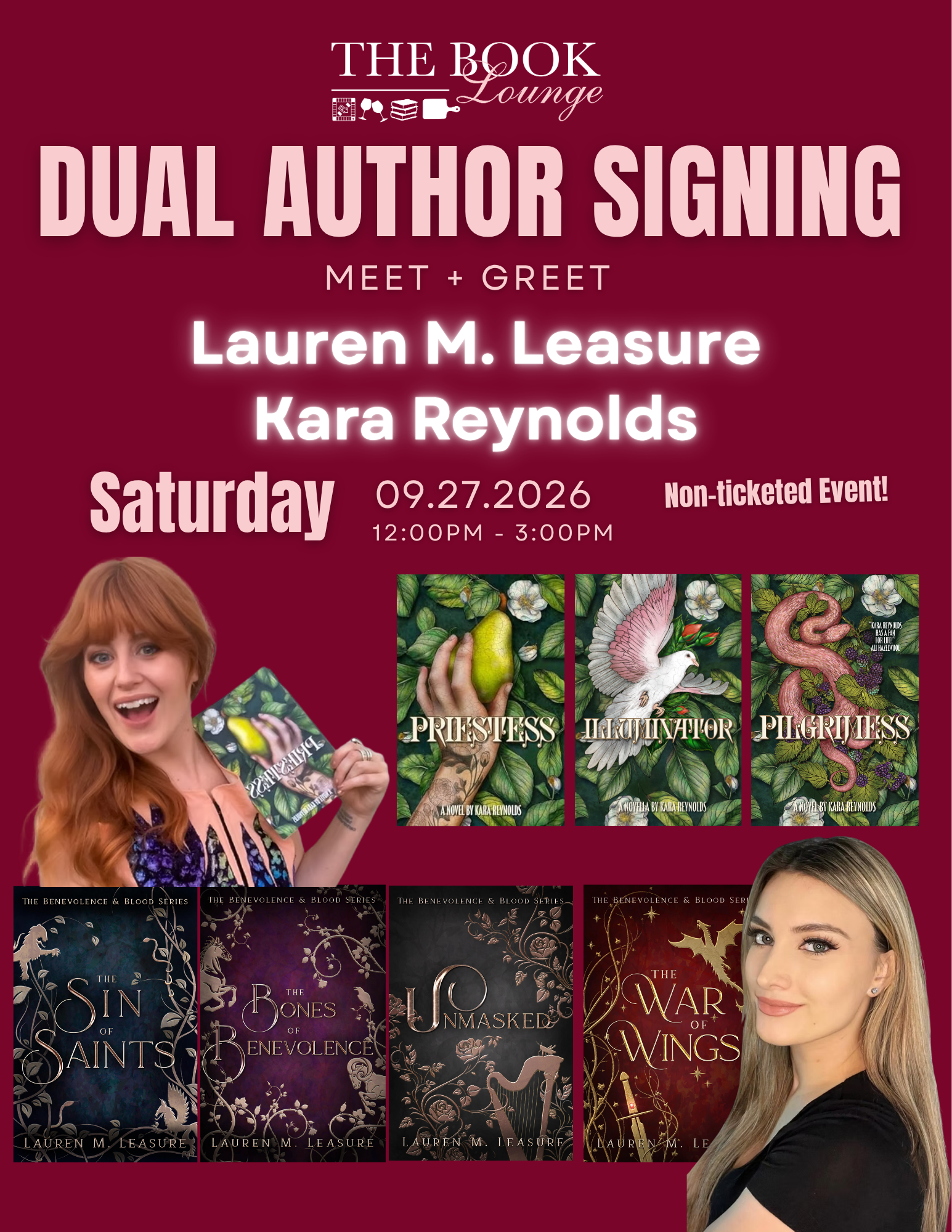 Lauren M. Leasure + Kara Reynolds: Dual Author Signing!