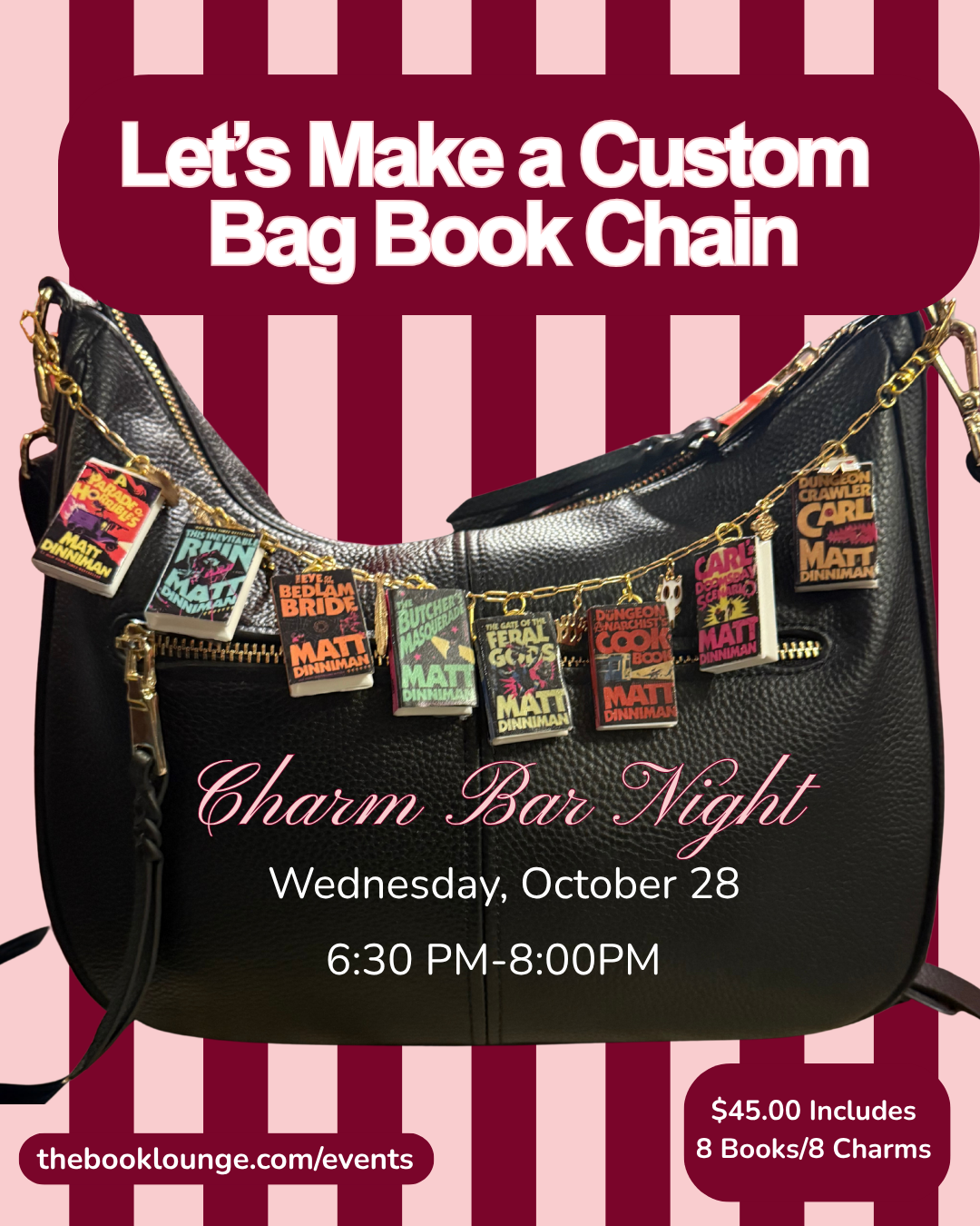 CUSTOM BOOK BAG CHAIN WORKSHOP!