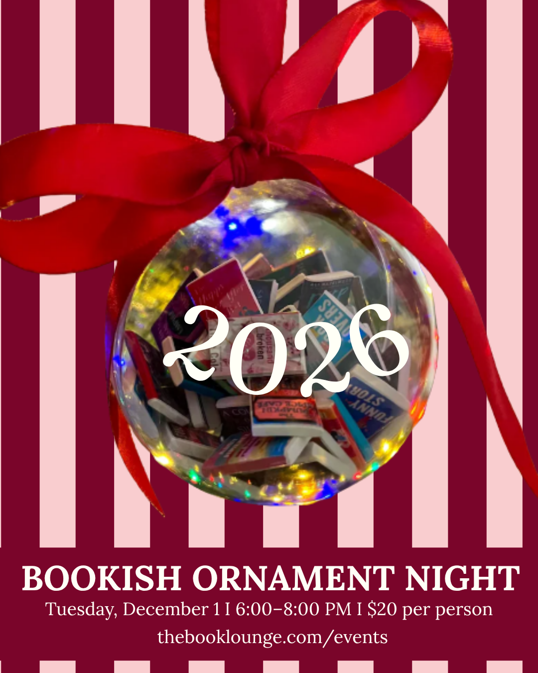TINY BOOK ORNAMENT WORKSHOP
