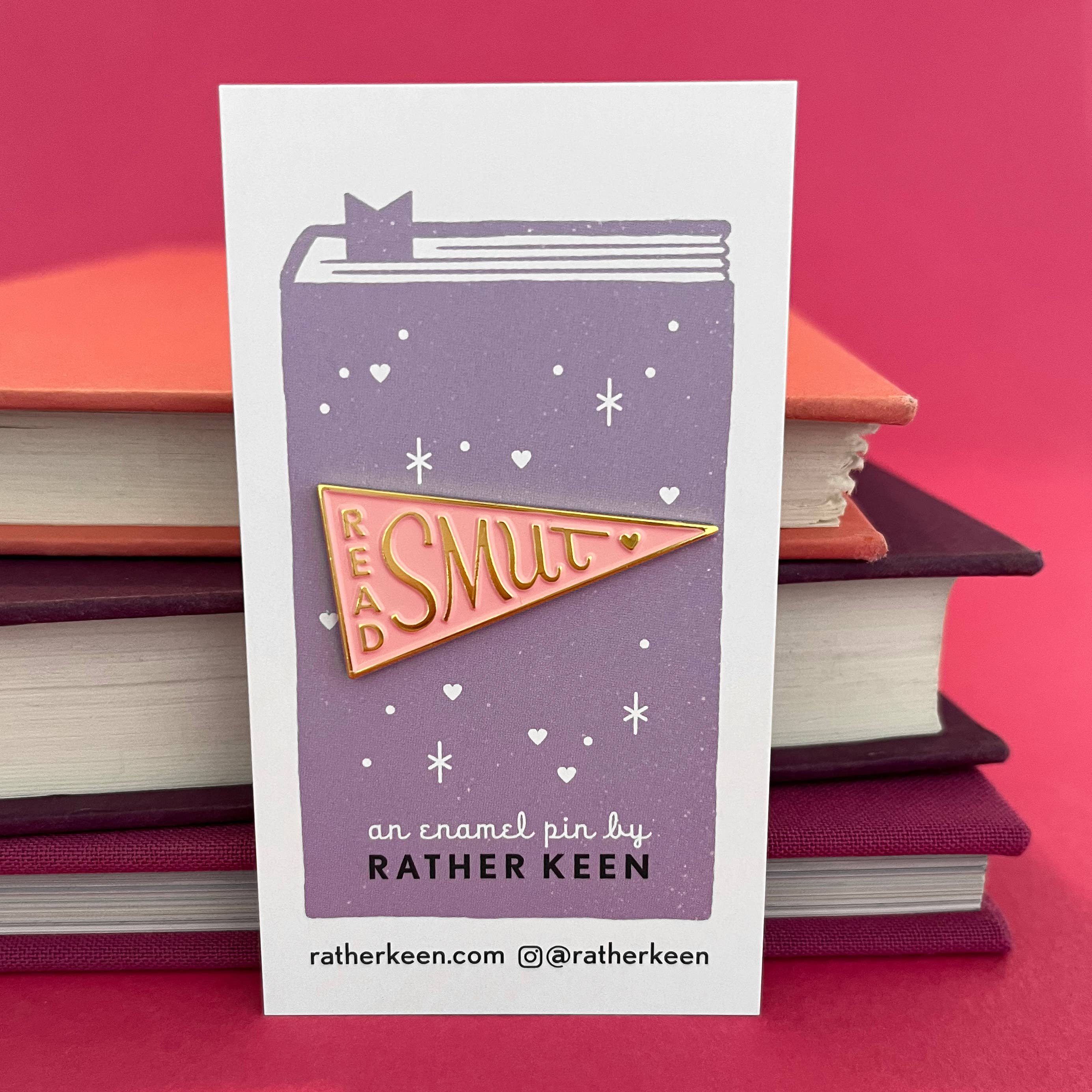 Read Smut lapel pin - bookish gift for romance readers