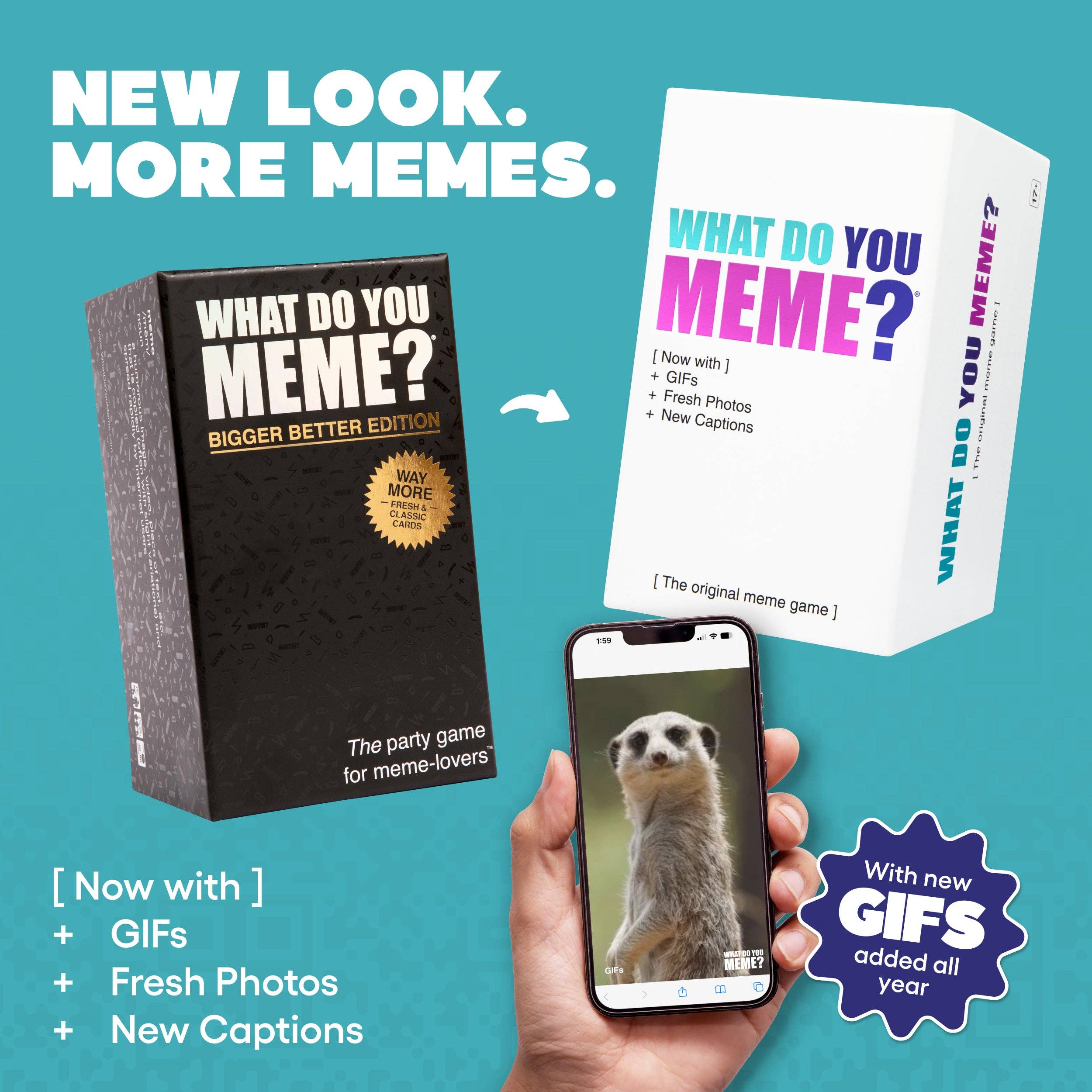 What Do You Meme?® Gif Edition, The Essential Adult Party Game for Meme Lovers Now with Refreshed Content