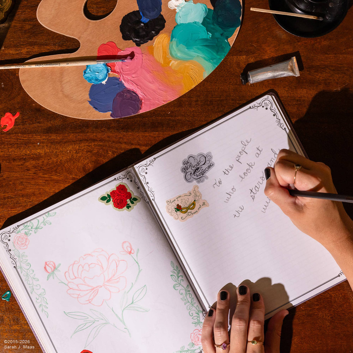Creative  Journal, A Court of Thorns and Roses