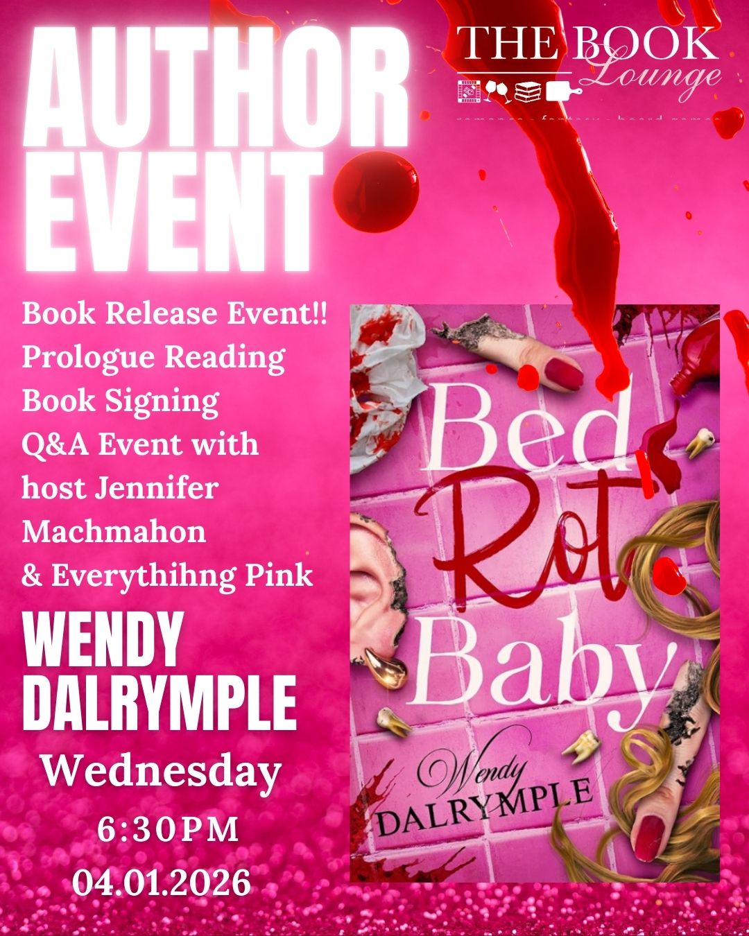 Bed Rot Baby Book Release Party Author Signing